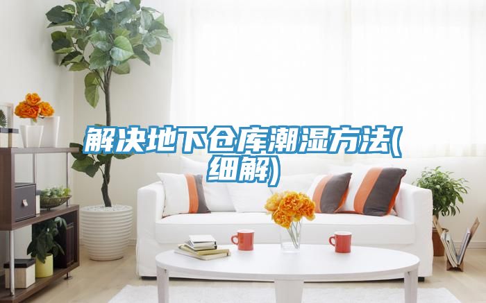 解決地下倉庫潮濕方法(細解)