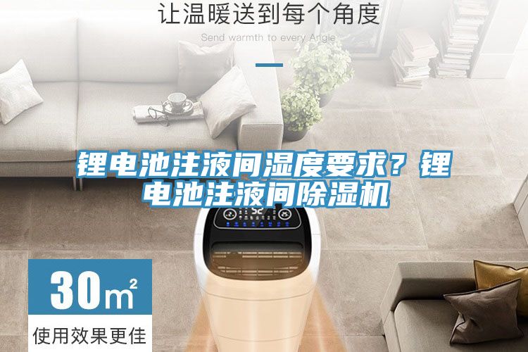 鋰電池注液間濕度要求？鋰電池注液間除濕機