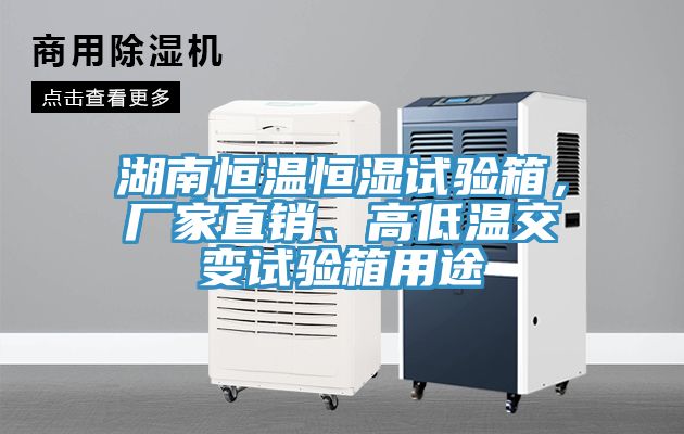 湖南恒溫恒濕試驗箱，廠(chǎng)家直銷(xiāo)、高低溫交變試驗箱用途