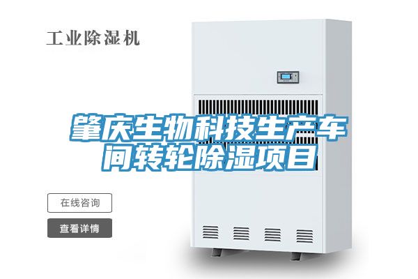 肇慶生物科技生產(chǎn)車(chē)間轉輪除濕項目