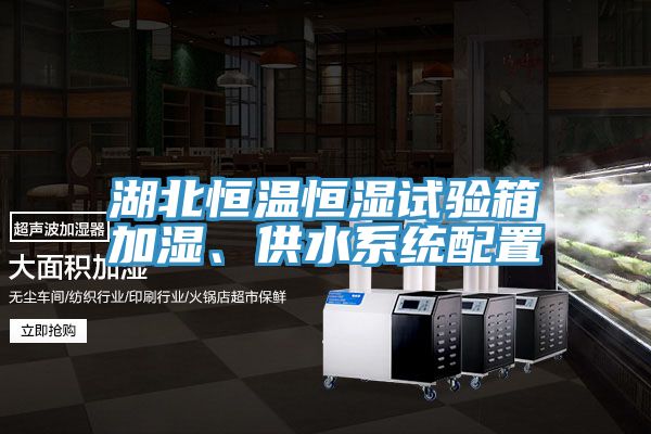 湖北恒溫恒濕試驗箱加濕、供水系統配置