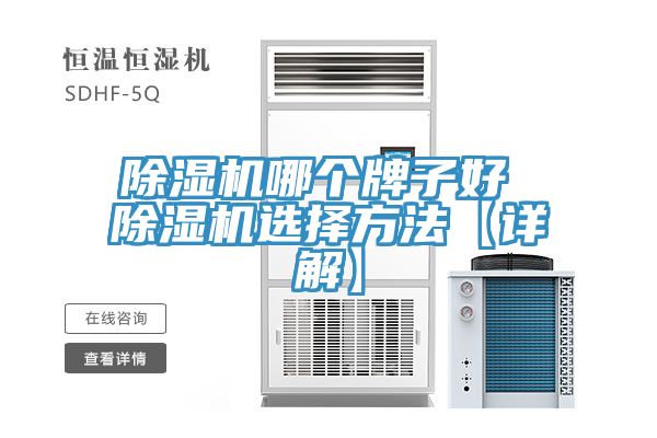 除濕機哪個(gè)牌子好 除濕機選擇方法【詳解】