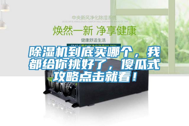 除濕機到底買(mǎi)哪個(gè)，我都給你挑好了，傻瓜式攻略點(diǎn)擊就看！