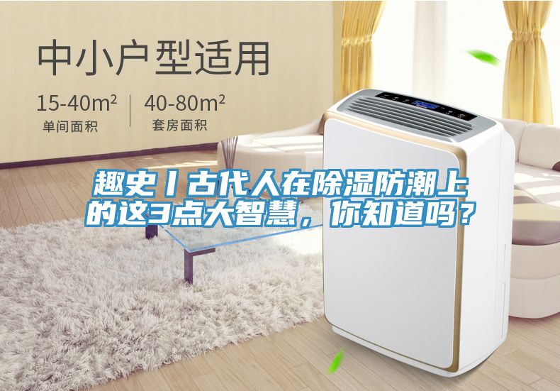 趣史丨古代人在除濕防潮上的這3點(diǎn)大智慧，你知道嗎？