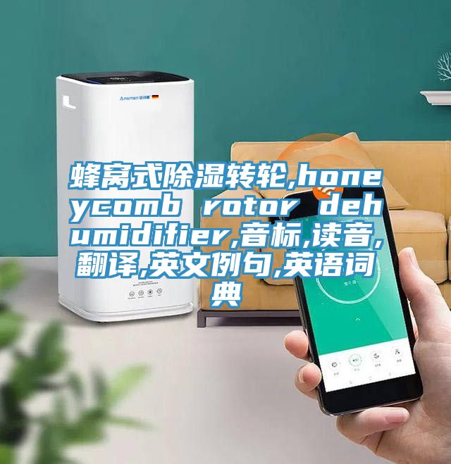 蜂窩式除濕轉輪,honeycomb rotor dehumidifier,音標,讀音,翻譯,英文例句,英語(yǔ)詞典