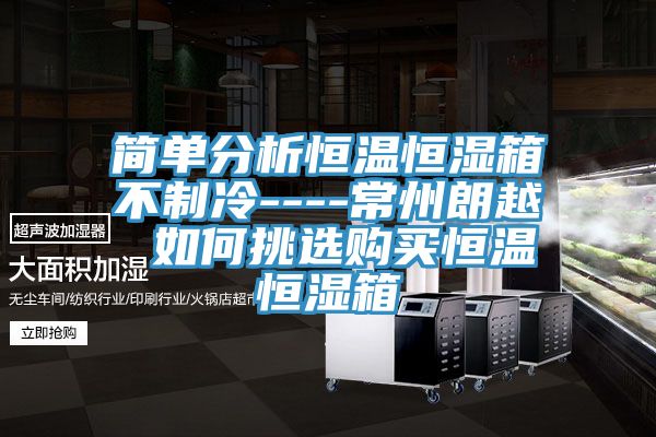 簡(jiǎn)單分析恒溫恒濕箱不制冷----常州朗越 如何挑選購買(mǎi)恒溫恒濕箱