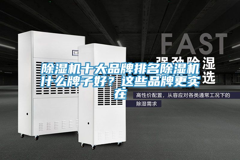 除濕機十大品牌排名除濕機什么牌子好？這些品牌更實(shí)在