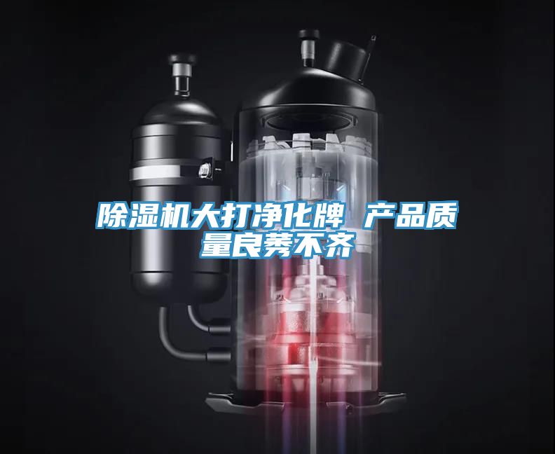 除濕機大打凈化牌 產(chǎn)品質(zhì)量良莠不齊