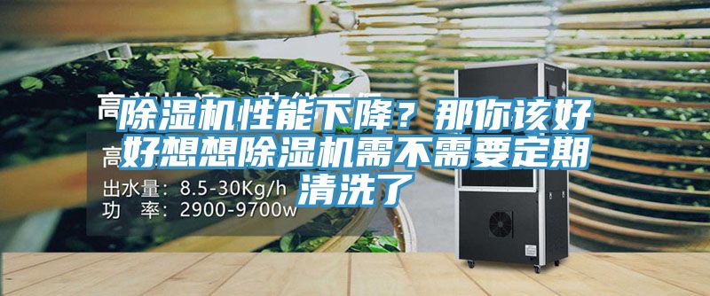 除濕機性能下降？那你該好好想想除濕機需不需要定期清洗了