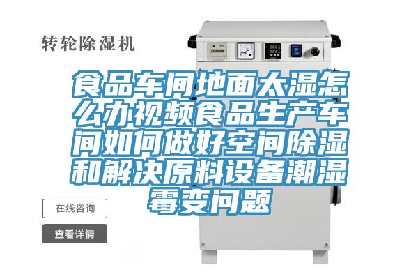 食品車(chē)間地面太濕怎么辦視頻食品生產(chǎn)車(chē)間如何做好空間除濕和解決原料設備潮濕霉變問(wèn)題