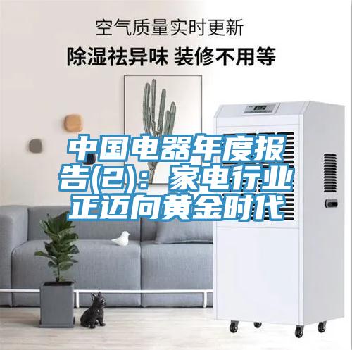 中國電器年度報告(2)：家電行業(yè)正邁向黃金時(shí)代