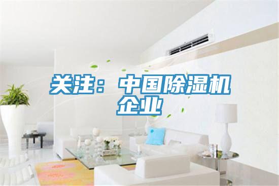 關(guān)注：中國除濕機企業(yè)