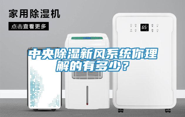 中央除濕新風(fēng)系統你理解的有多少？