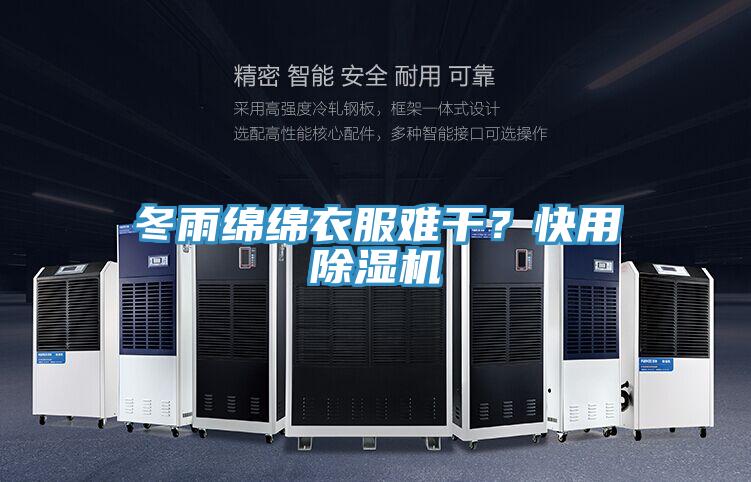 冬雨綿綿衣服難干？快用除濕機