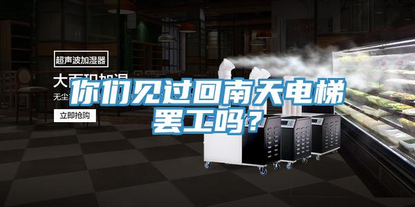 你們見(jiàn)過(guò)回南天電梯罷工嗎？