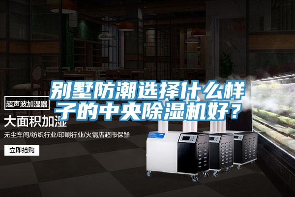 別墅防潮選擇什么樣子的中央除濕機好？
