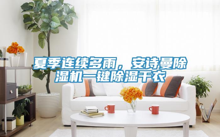 夏季連續多雨，安詩(shī)曼除濕機一鍵除濕干衣
